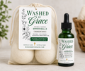 3 Wool Dryer Balls and 1/2oz dropper with scent